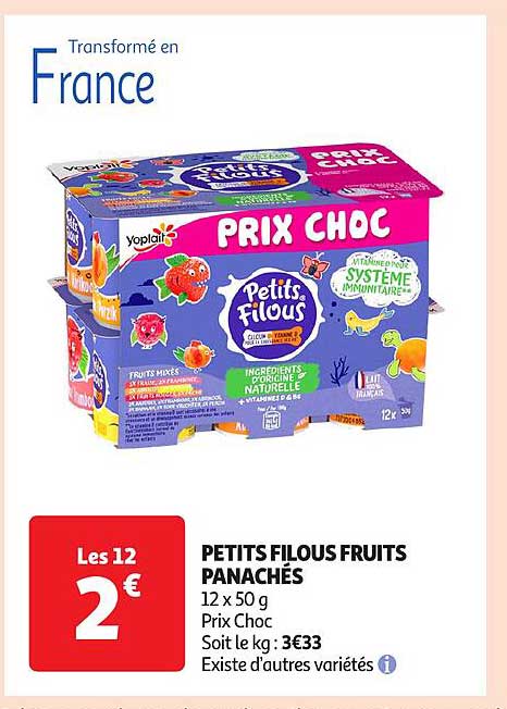 PETITS FILOUS FRUITS PANACHÉS