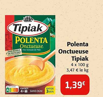 Polenta Onctueuse Tipiak