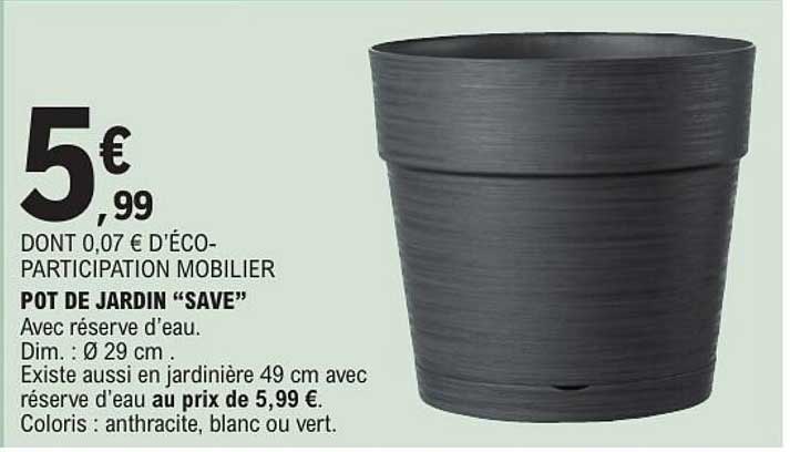 Pot de jardin “Save”
