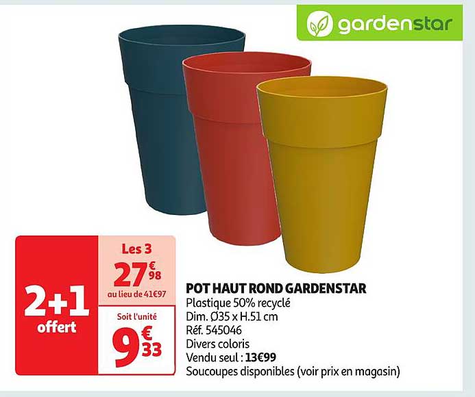 POT HAUT ROND GARDENSTAR