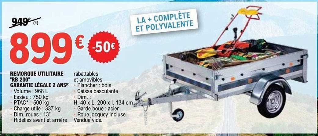 REMORQUE UTILE RB 200