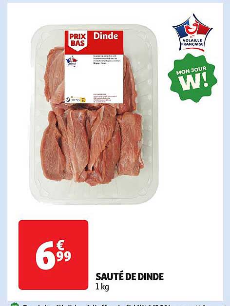 SAUTÉ DE DINDE