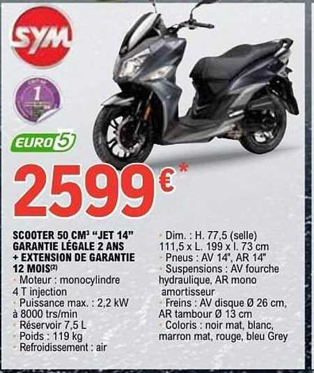 Scooter 50 cm³ “Jet 14”