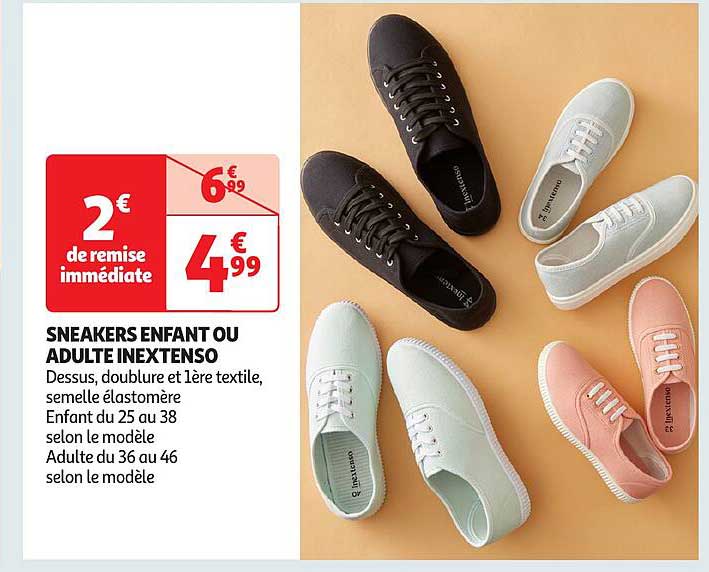 SNEAKERS ENFANT OU ADULTE INEXTENSO