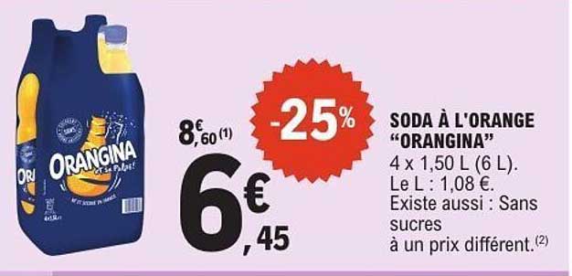 SODA À L'ORANGE "ORANGINA"