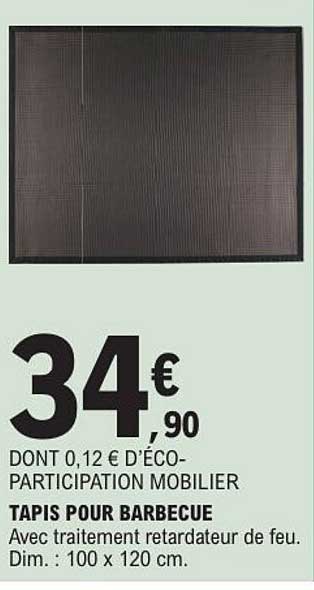 TAPIS POUR BARBECUE