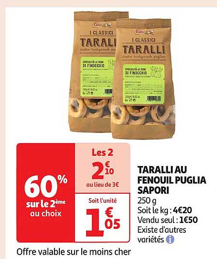 TARALLI AU FENOUIL PUGLIA SAPORI