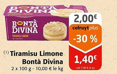 Tiramisu Limone Bontà Divina
