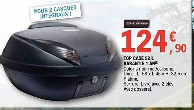 TOP CASE 52 L GARANTIE 1 AN