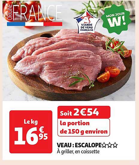 Veau : Escalope