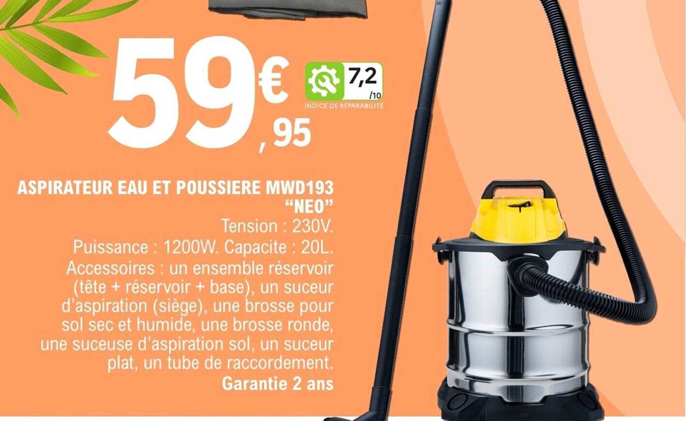 Aspirateur Eau Et Poussiere Leclercnull