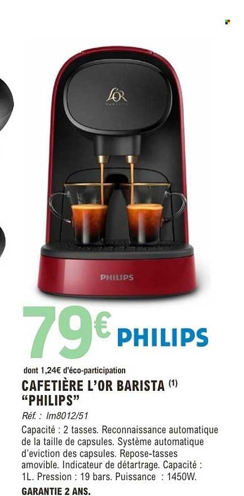 CAFETIÈRE L’OR BARISTA (1) “PHILIPS”