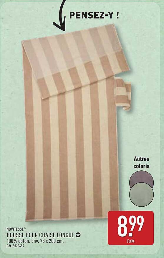 HOUSSE POUR CHAISE LONGUE