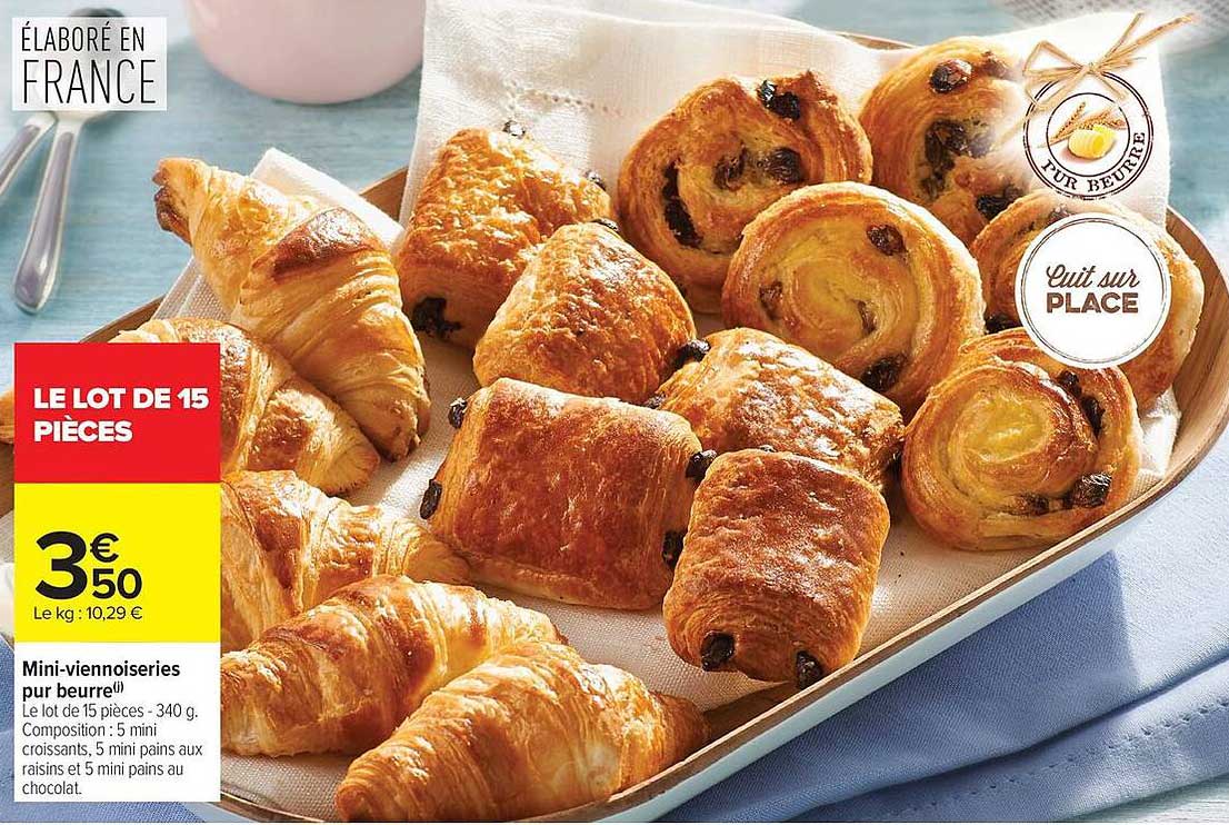 Mini-viennoiseries pur beurre