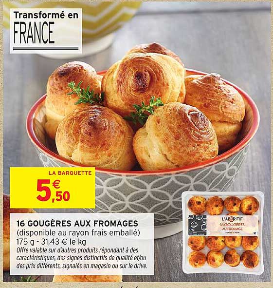 16 GOUGÈRES AUX FROMAGES