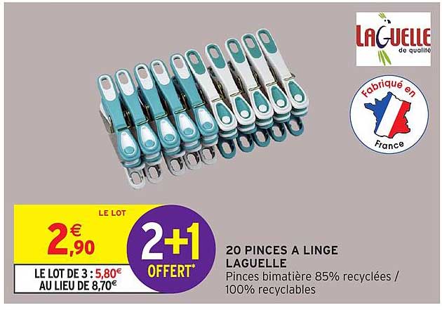 20 PINCES A LINGE LAGUELLE