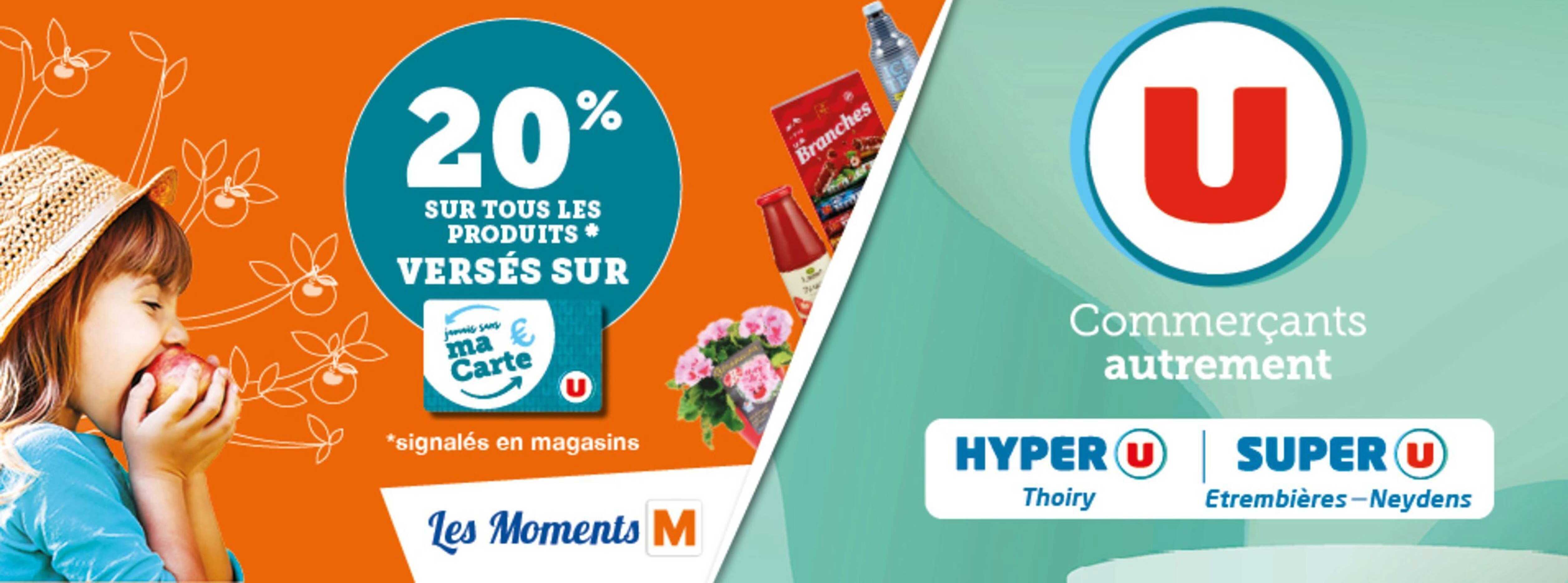 20% SUR TOUS LES PRODUITS * VERSÉS SUR ma Carte
