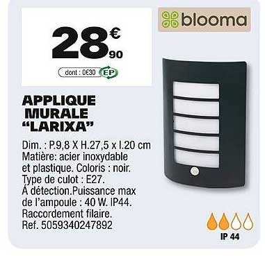 APPLIQUE MURALE "LARIXA"