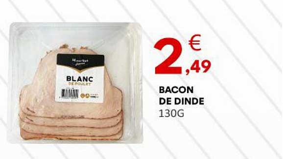 Bacon de dinde 130G