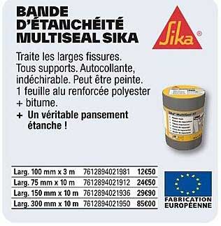 BANDE D'ÉTANCHÉITÉ MULTISEAL SIKA