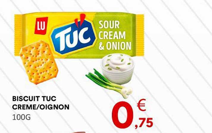 Biscuits Tuc Crème/Oignon 100G