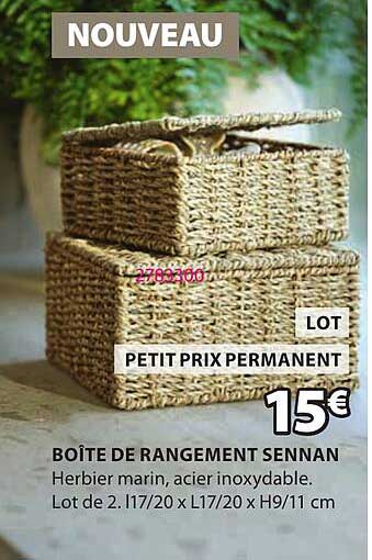 BOÎTE DE RANGEMENT SENNAN
