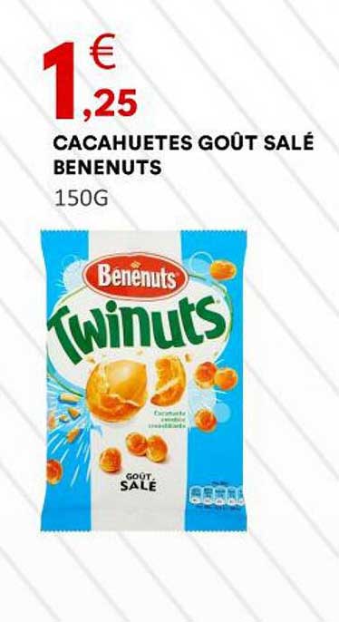 CACAHUETES GOÛT SALÉ BENENUTS 150G