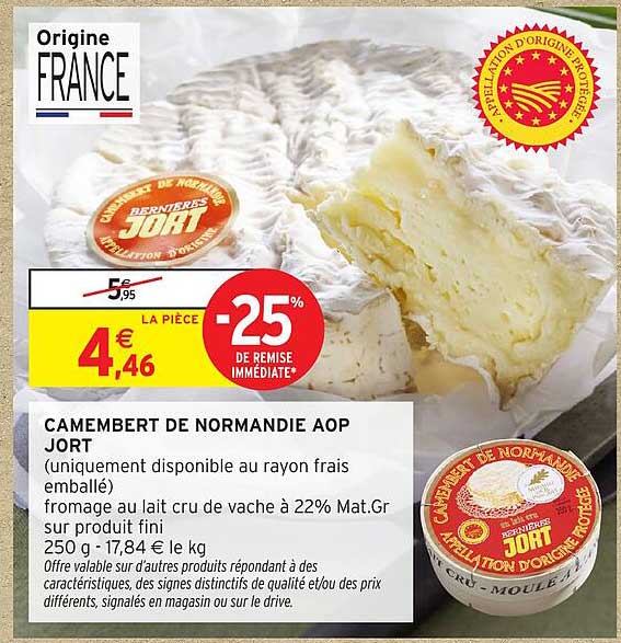 CAMEMBERT DE NORMANDIE AOP JORT