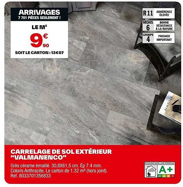 CARRELAGE DE SOL EXTÉRIEUR “VALMANENCO”