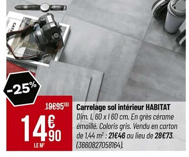 Carrelage sol intérieur HABITAT