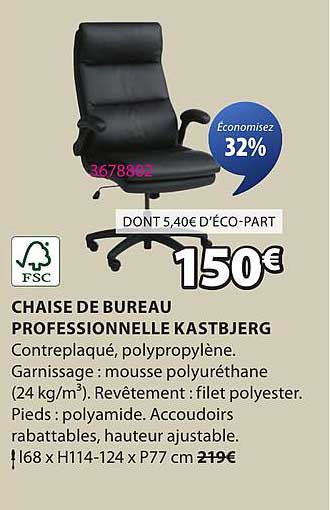 CHAISE DE BUREAU PROFESSIONNELLE KASTBJERG