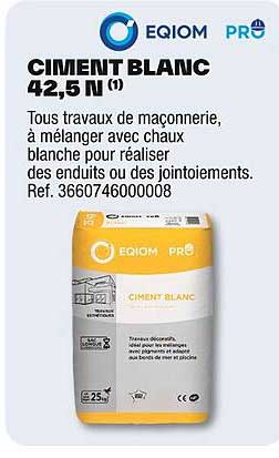 CIMENT BLANC 42,5 N