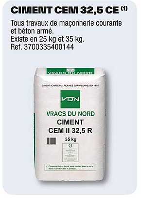 CIMENT CEM 32,5 CE