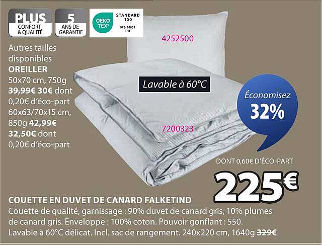 COUETTE EN DUVET DE CANARD FALKETIND