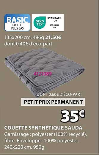 COUETTE SYNTHÉTIQUE SAUDA