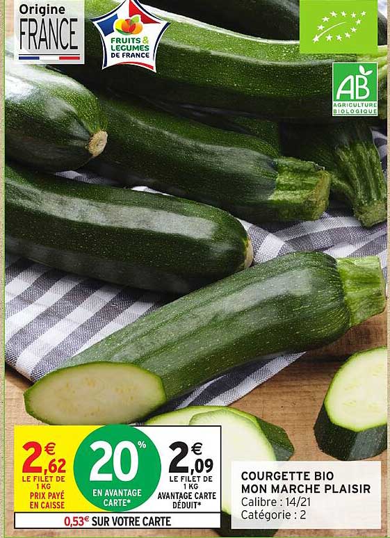 COURGETTE BIO MON MARCHE PLAISIR