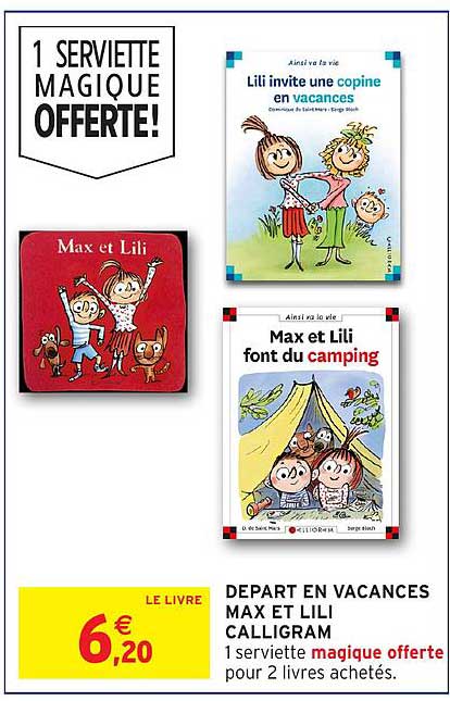 DEPART EN VACANCES MAX ET LILI CALLIGRAM