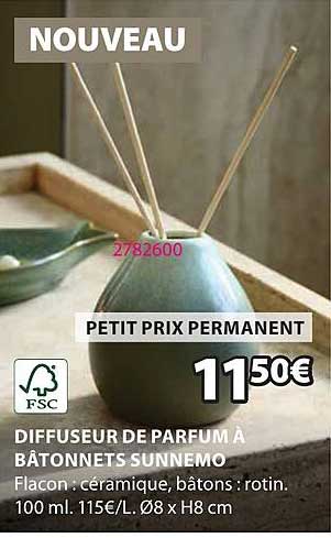 DIFFUSEUR DE PARFUM À BÂTONNETS SUNNEMO