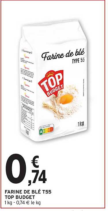 FARINE DE BLÉ T55 TOP BUDGET