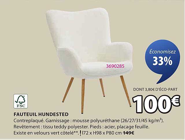 FAUTEUIL HUNDESTED