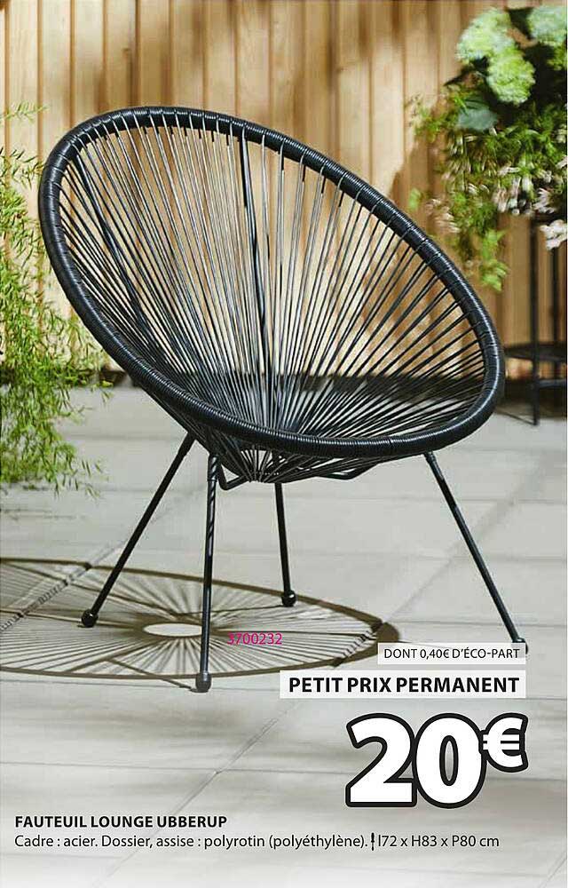 FAUTEUIL LOUNGE UBBERUP