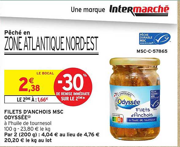 FILETS D'ANCHOIS MSC ODYSSÉE