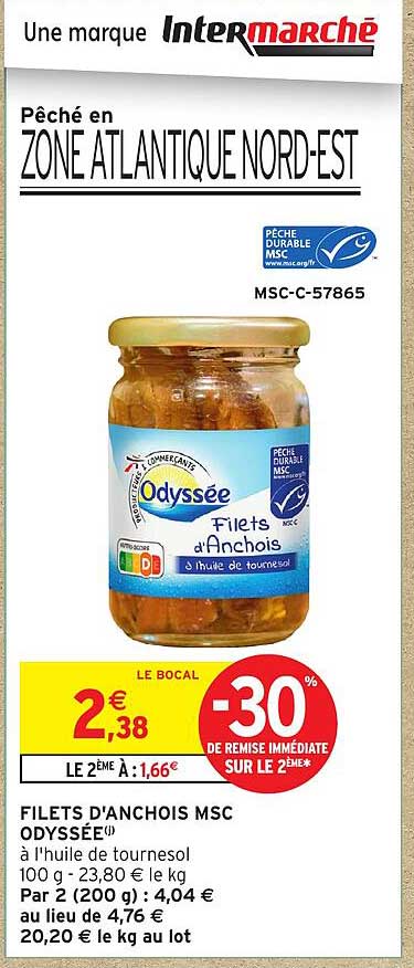 FILETS D'ANCHOIS MSC ODYSSEE