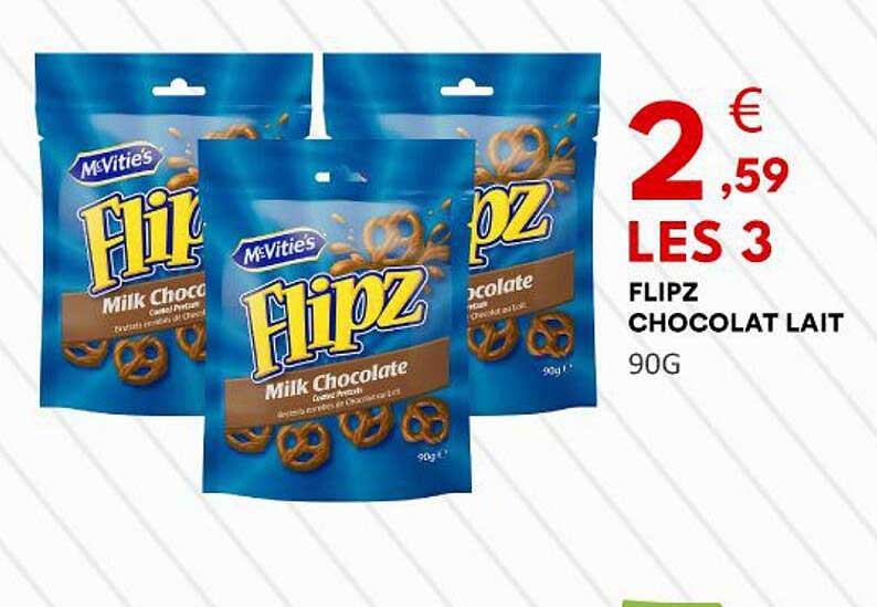 FLIPZ CHOCOLAT LAIT
