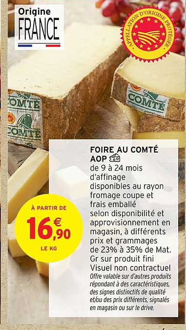 FOIRE AU COMTÉ AOP