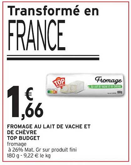 FROMAGE AU LAIT DE VACHE ET DE CHÈVRE