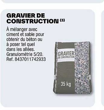 GRAVIER DE CONSTRUCTION