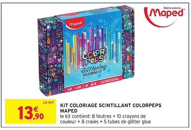KIT COLORIAGE SCINTILLANT COLORPEPS MAPED