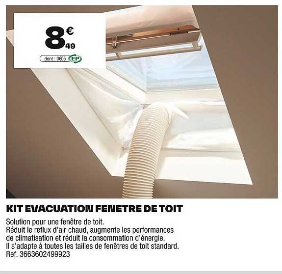 KIT EVACUATION FENETRE DE TOIT