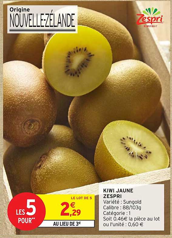 KIWI JAUNE ZESPRI